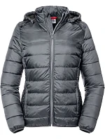 Russell Athletic 440F Dámska bunda Nano s kapucňou 10.440F iron grey Russell Athletic 440F Dámska bunda Nano s kapucňou 10.440F iron grey