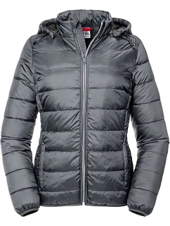 Russell Athletic 440F Dámska bunda Nano s kapucňou 10.440F iron grey