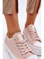 Materiałowe Trampki Na Platformie Big Star LL274151 Nude Materiałowe Trampki Na Platformie Big Star LL274151 Nude