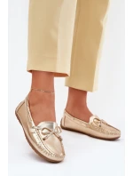 Dámské eko kůže mokasíny zlaté model 21701567 - Boto