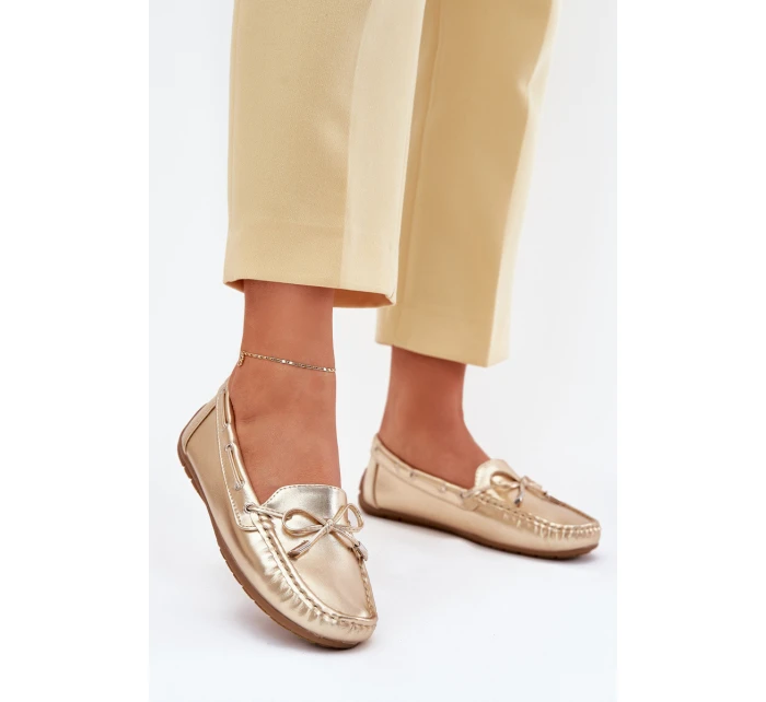Dámské eko kůže mokasíny zlaté model 21701567 - Boto