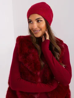 Czapka AT CZ model 18997548 bordowy - FPrice