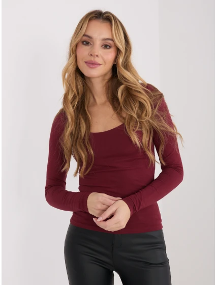 Bluzka WT BZ model 21859064 bordowy - FPrice