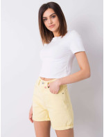 Žlté džínsové šortky Sloane RUE PARIS