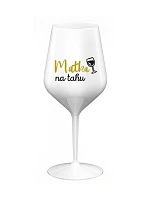 MATKA NA DYCH - biely nerozbitný pohár na víno 470 ml