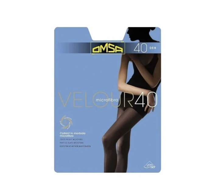Omsa Velúrové pančuchy 40 den 5-XL