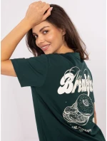 Tričko D12022M02645R tmavozelené