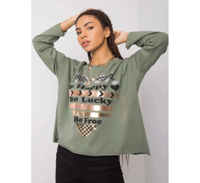 Dámská bavlněná halenka s potiskem model 16307015 - FPrice