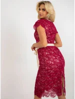 Dámske šaty LK SK 507365 gaštanové - Lakerta