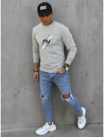 Pánská mikina s potiskem béžová Dstreet model 21966082 - FashionStreet