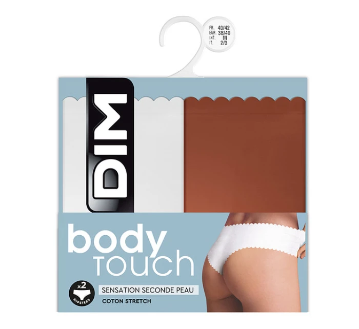 Dámské kalhotky 2 ks BODY TOUCH HIPSTER 2x model 22019116 - DIM Dámské kalhotky 2 ks BODY TOUCH HIPSTER 2x model 22019116 - DIM
