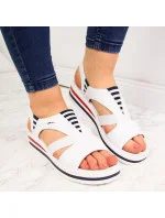 Sandály na platformě W model 22082975 bílé Rieker - Inny