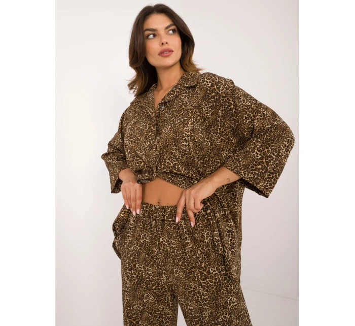 Komplet DHJ KMPL  czarno beżowy model 20493310 - FPrice