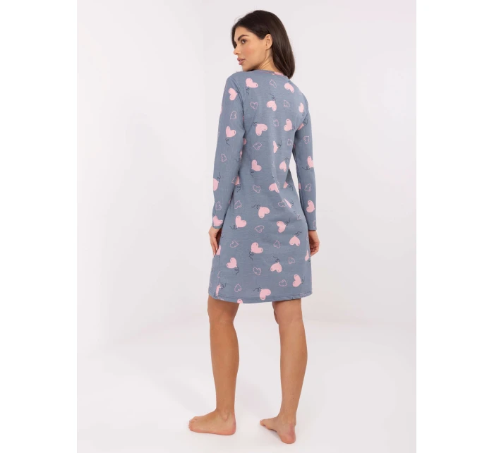 DU KN nočná košeľa FP 100.26 tmavomodrá