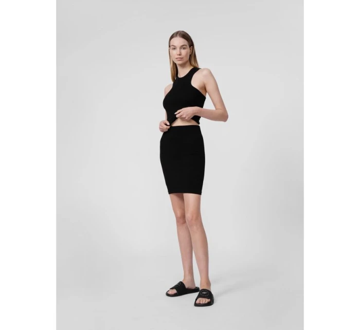 Dámský žebrovaný pletený top 4F