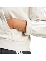 Dámska mikina adidas Essentials French Terry Quarter-Zip Hoodie beige JN1958