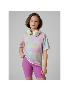 Dievčenské tričko s potlačou 4F 4FJRSS26TTSHF3826-90A