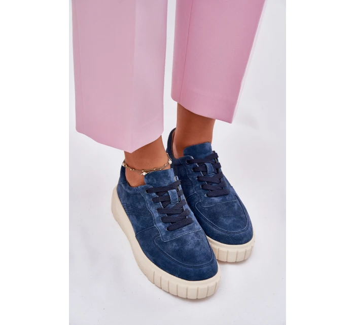 Semišové Dámské Tenisky Na Platformě model 21697031 - EVENTO