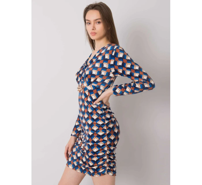 Šaty DHJ SK model 17544477 tmavě modrá - FPrice Šaty DHJ SK model 17544477 tmavě modrá - FPrice