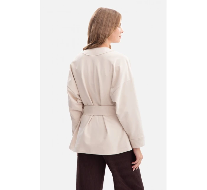 Pletené sako bez s předním dílem model 21379809 - BeWear