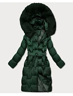 Dámska zimná bunda s opaskom S'West Dark Green (B8305-10)