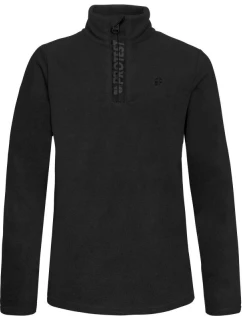 Detská mikina Protest Perfecty Jr s polovičným zipsom z elastickej tkaniny čierna (P3810400/290)