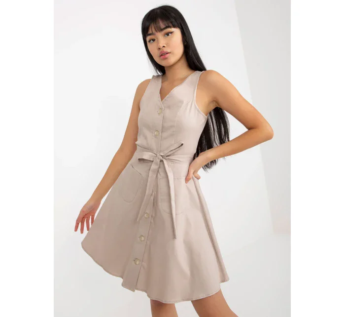 Dámske šaty LK SK 508253 šaty.44P béžová - FPrice