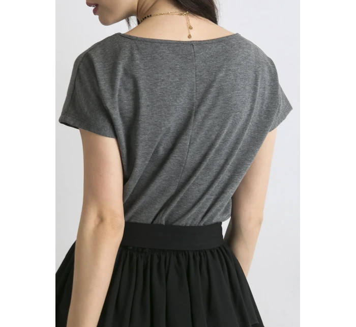 Tričko RV BZ model 14817894 tmavě šedá - FPrice Tričko RV BZ model 14817894 tmavě šedá - FPrice