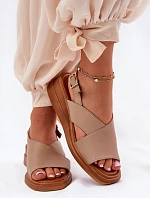 Dámske sandále ASA266-9 Quilara brown - Jezzi