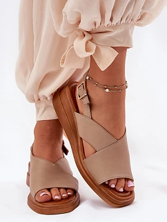 Dámske sandále ASA266-9 Quilara brown - Jezzi