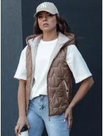 Dámská prošívaná vesta zlatá Dstreet model 21979409 - FashionStreet