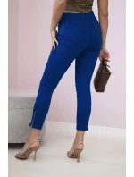 Barevné džínové kalhoty s model 20882909 mašlí - K-Fashion