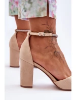 Zamszové se Béžové Diamond model 21626038 - Boto Zamszové se Béžové Diamond model 21626038 - Boto