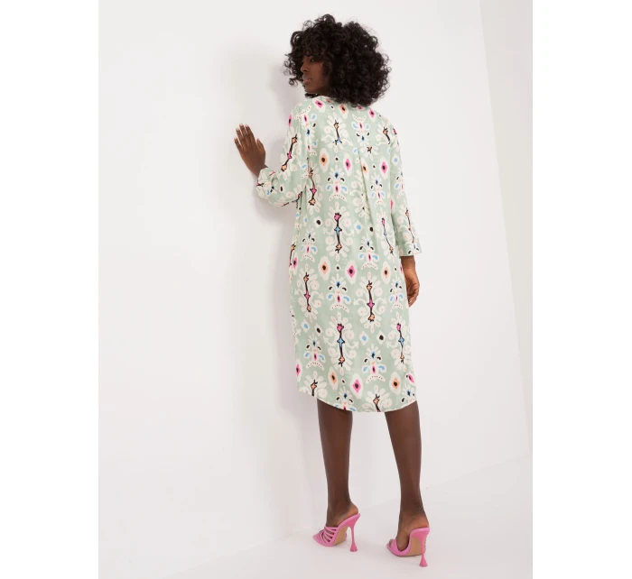 Šaty D73771M30430A pistáciové
