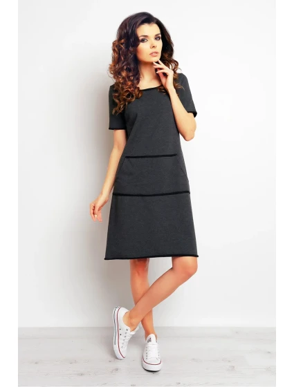 Denné šaty model M073 tmavomodré - Infinite You