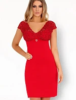 Vzrušujúca červená košieľka Crossina - LivCo Corsetti