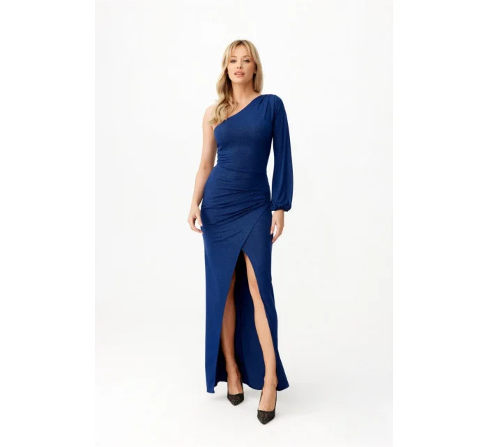 Dlhé šaty DUK0426 modré - Roco Fashion
