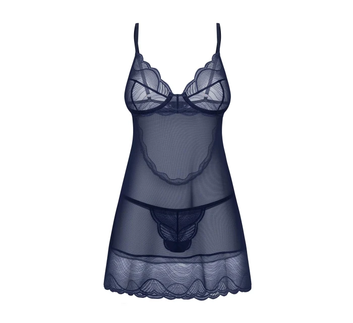 Dámská košilka Blue tm. modrá  model 22022592 - Obsessive