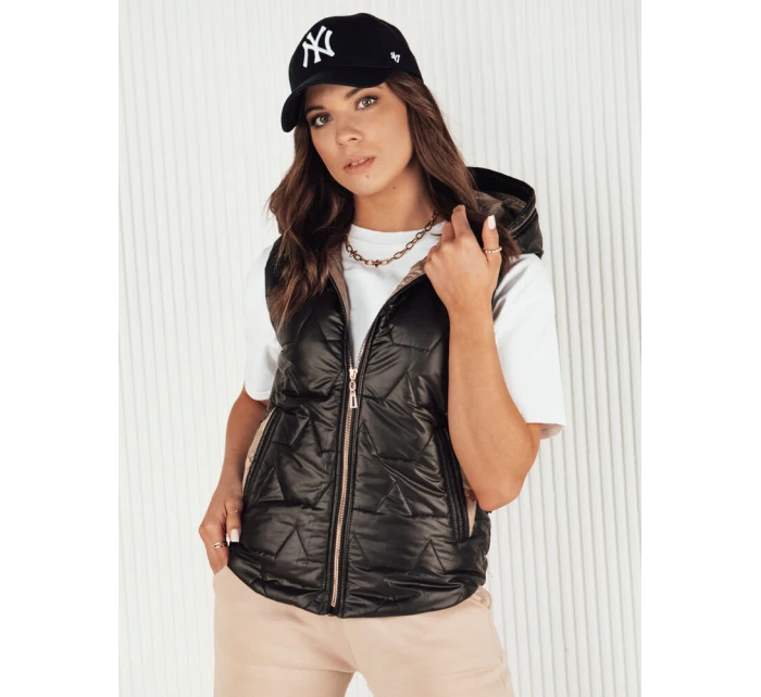 Dámska prešívaná vesta NICOLAS čierna FashionStreet TY4120