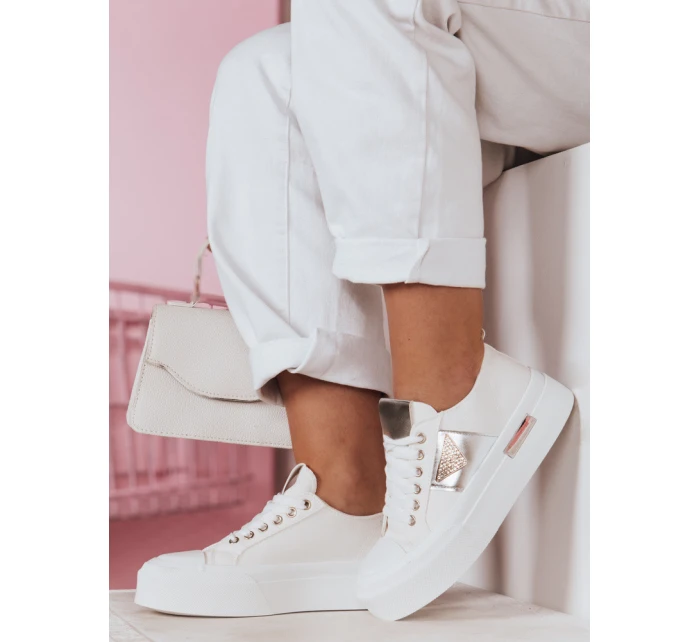 Dámske tenisky na platforme TRENDIS white FashionStreet ZY0703 Dámske tenisky na platforme TRENDIS white FashionStreet ZY0703