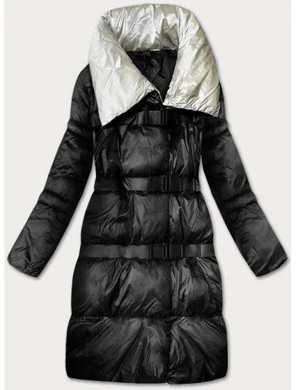 Černá zimní bunda s rukávy model 21247747 - Factory Price