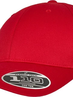Flexfit 7706FF 6-panelová čiapka s kšiltom „Flexfit 110“ 55.06FF červená