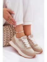 Dámské Sportovní Boty S Na Platformě Khaki model 21687895 - Boto