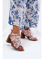 Dámske sandále RM24125 pink - Jezzi