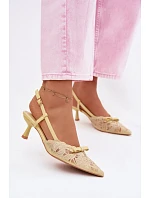 Sandále na podpätku model 226926 Vykročte štýlovo