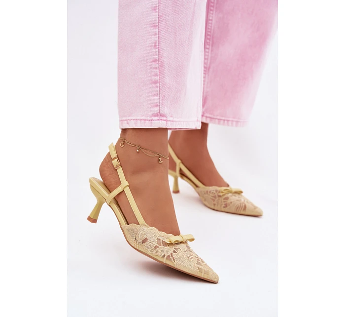 Sandále na podpätku model 226926 Vykročte štýlovo