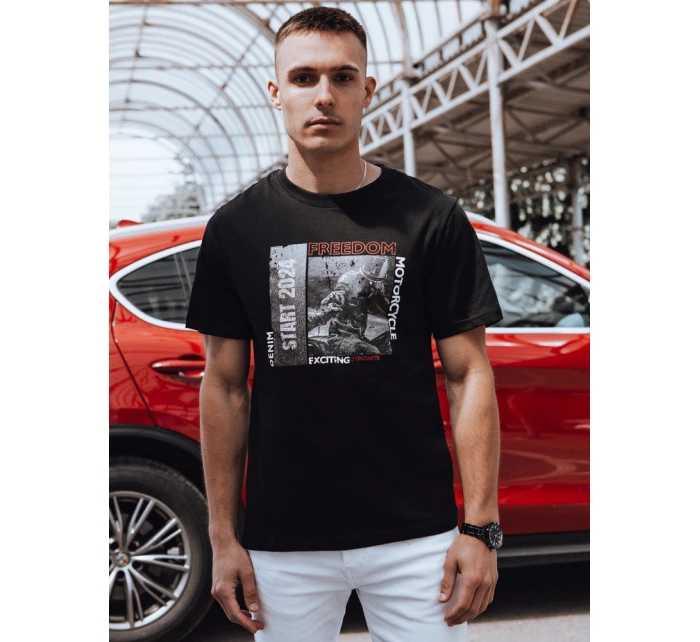 Pánské tričko s potiskem černé Dstreet model 21974971 - FashionStreet