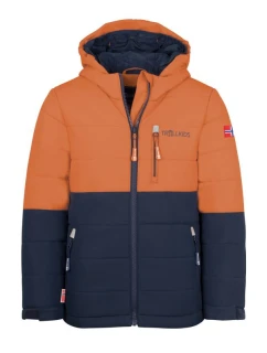 Detská zimná nepremokavá oranžová lyžiarska bunda Trollkids Hemsedal Snow Jacket XT (513-176)