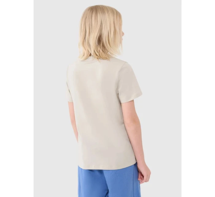 Chlapčenské bavlnené tričko 4F 4FJWSS25TTSHM2186-12S Chlapčenské bavlnené tričko 4F 4FJWSS25TTSHM2186-12S