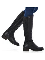 Kožené boty Rieker W model 21891294 černá - Inny